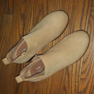 TOMS Suede Pink Ankle Boots